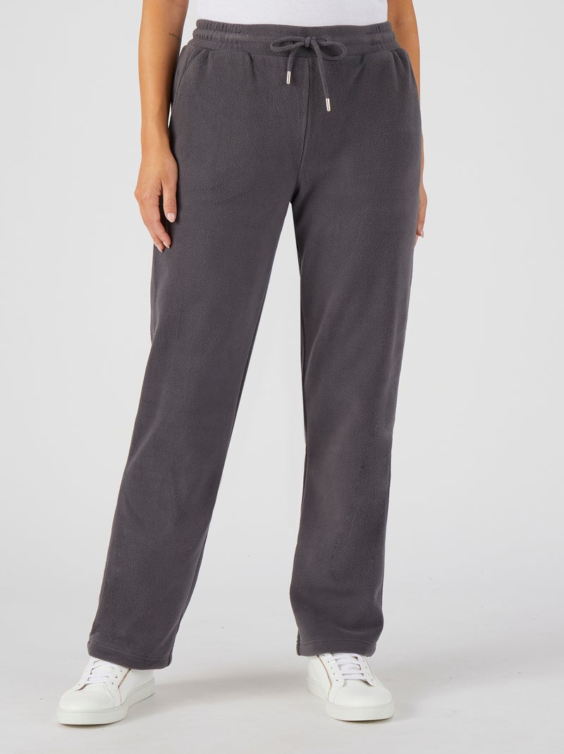 Pantalon en maille micropolaire - Happy D. by Damart Gris - Kiabi