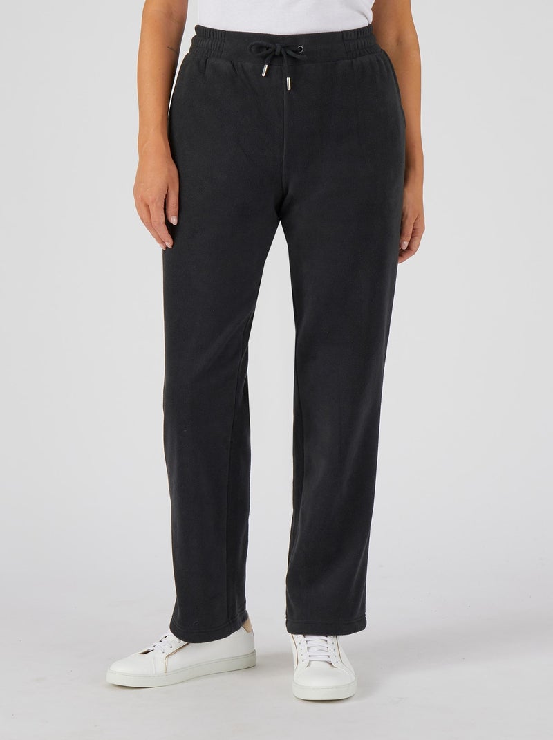 Pantalon en maille micropolaire - Happy D. by Damart Noir - Kiabi
