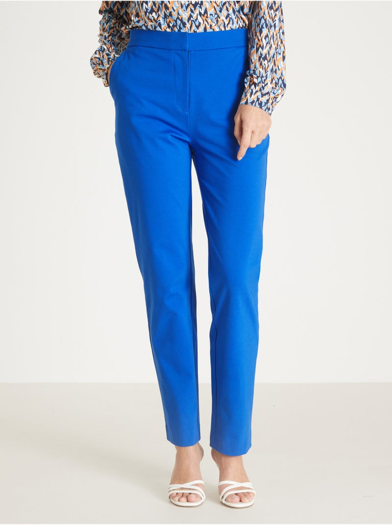 Pantalon en maille milano - DAXON Bleu cobalt - Kiabi