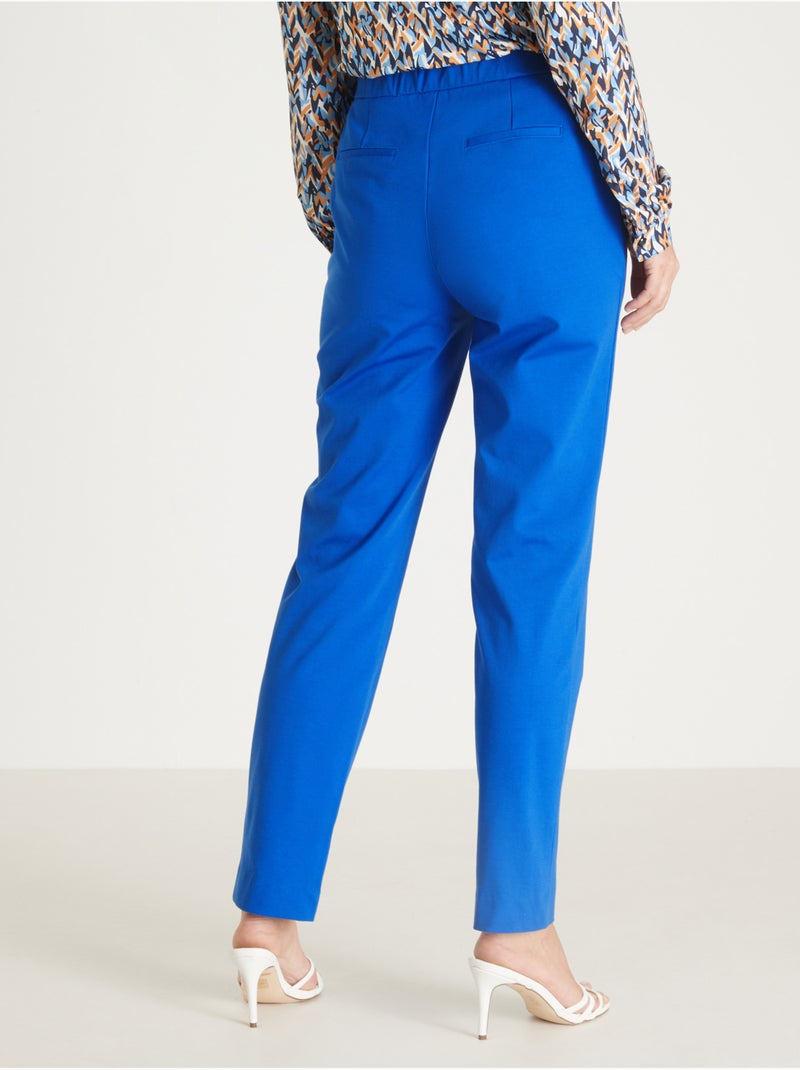 Pantalon en maille milano - DAXON Bleu cobalt - Kiabi