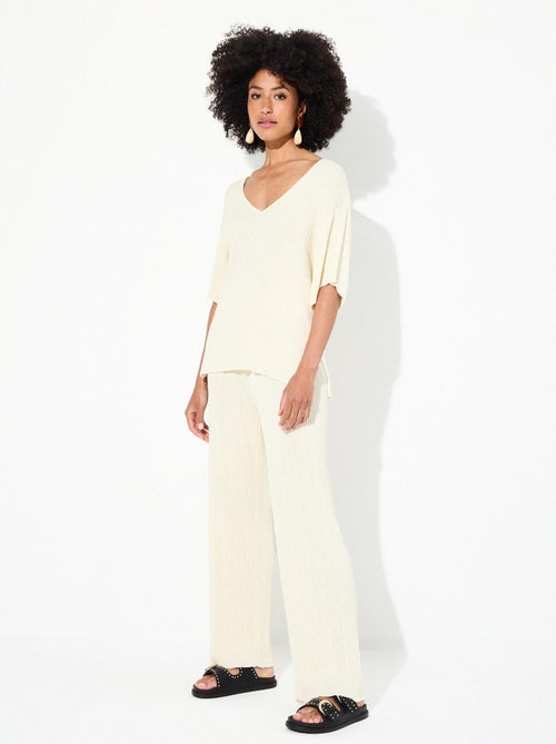 Pantalon en maille MO Fashion - Kiabi