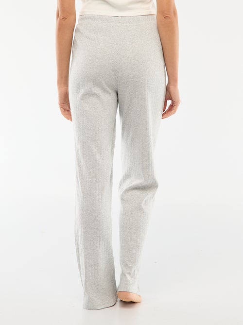 Pantalon en maille pointelle - Kiabi