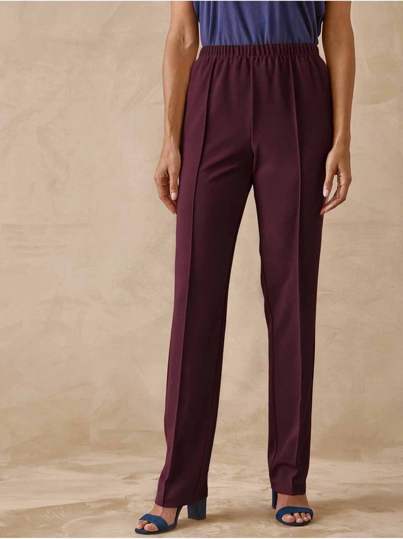 Pantalon en maille stature - d'1,60m - DAXON Bordeaux - Kiabi