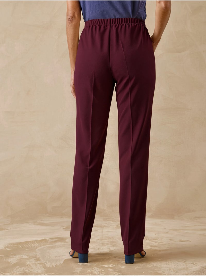 Pantalon en maille stature - d'1,60m - DAXON Bordeaux - Kiabi