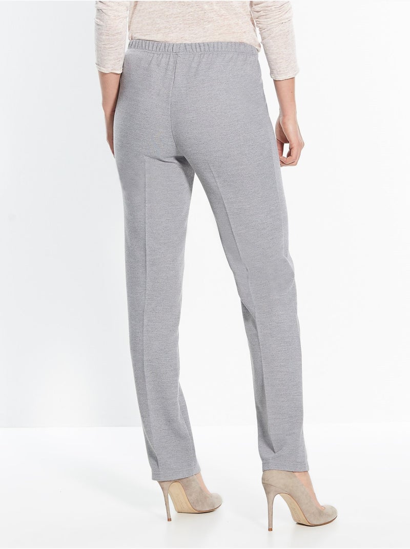 Pantalon en maille stature - d'1,60m - DAXON Gris - Kiabi
