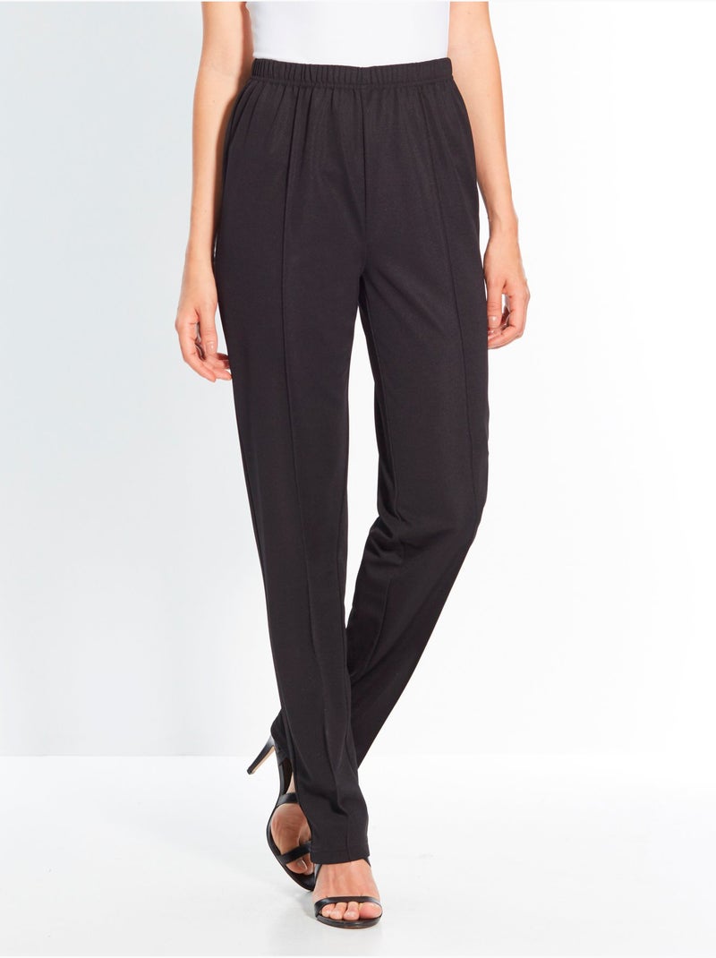 Pantalon en maille stature - d'1,60m - DAXON Noir Noir - Kiabi