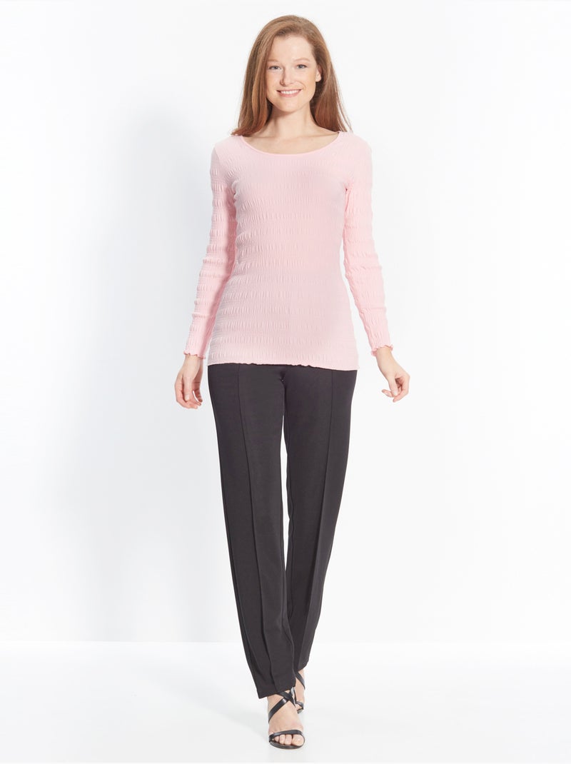 Pantalon en maille stature - d'1,60m - DAXON Noir Noir - Kiabi