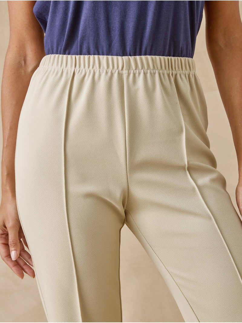 Pantalon en maille stature + d'1,60m - DAXON Beige - Kiabi
