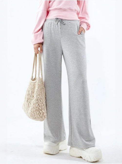 Pantalon en maille taille haute et jambes larges busem - Kiabi Pantalon en maille taille haute et jambes larges busem - Kiabi