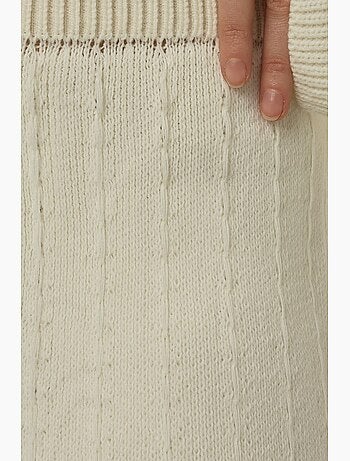 Pantalon en maille texturée jambe large hiccup