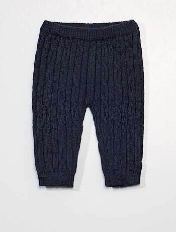 Pantalon en maille tricot épaisse - Kiabi