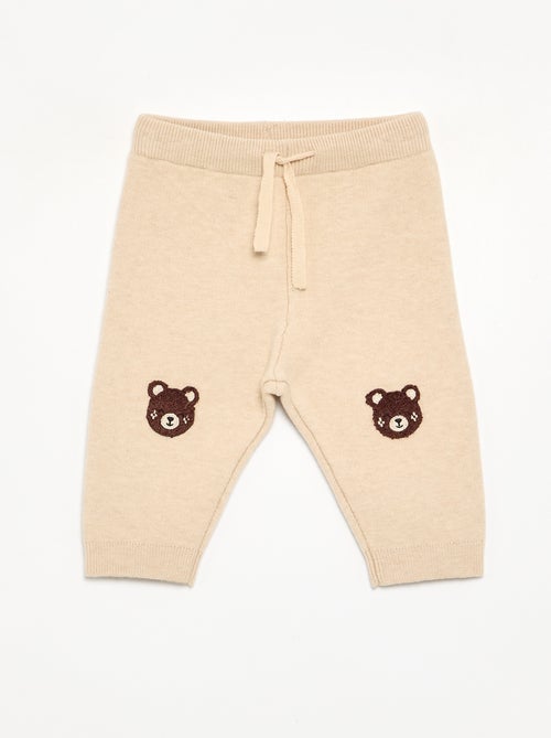 Pantalon en maille uni - Kiabi Pantalon en maille uni - Kiabi