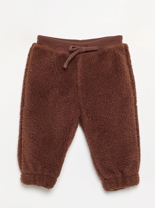 Pantalon en matière effet moutonné - Kiabi Pantalon en matière effet moutonné - Kiabi