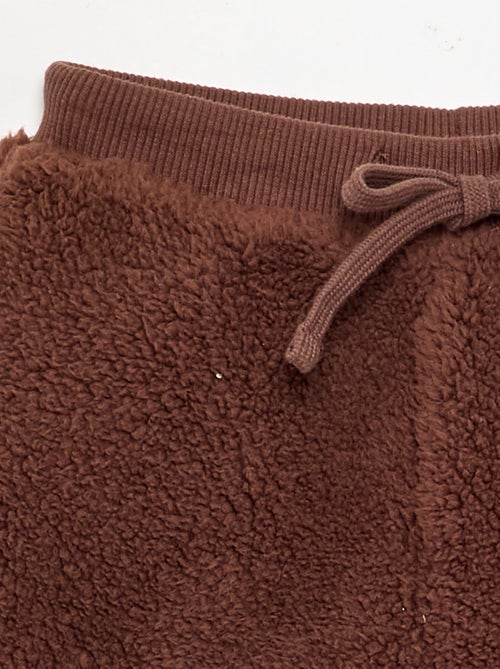 Pantalon en matière effet moutonné - Kiabi Pantalon en matière effet moutonné - Kiabi