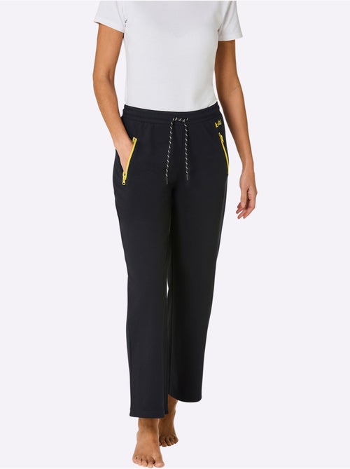 Pantalon en matière sweat avec ceinture à coulisse et poches zippées - Taille courte - Witt - Kiabi Pantalon en matière sweat avec ceinture à coulisse et poches zippées - Taille courte - Witt - Kiabi