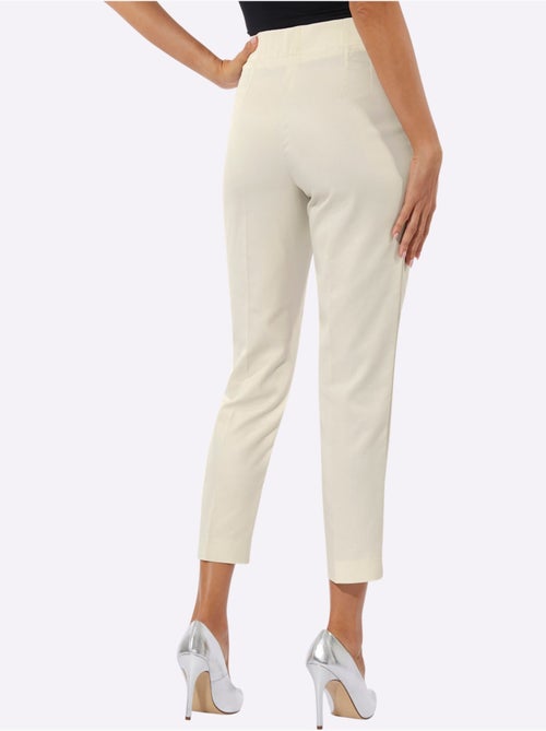 Pantalon En Mélange De Lyocell Nervures Décoratives - Taille Standard - Helline - Kiabi