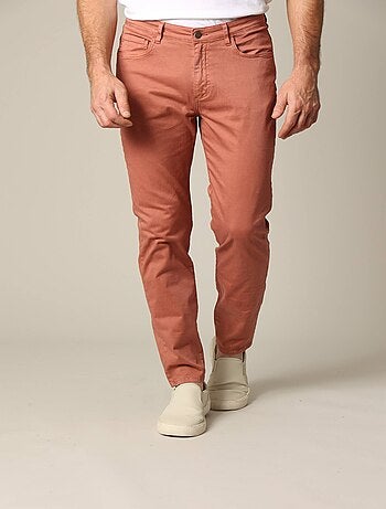Pantalon en micro twill avec braguette à fermeture à glissière 'Deeluxe'