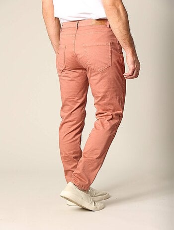 Pantalon en micro twill avec braguette à fermeture à glissière 'Deeluxe'