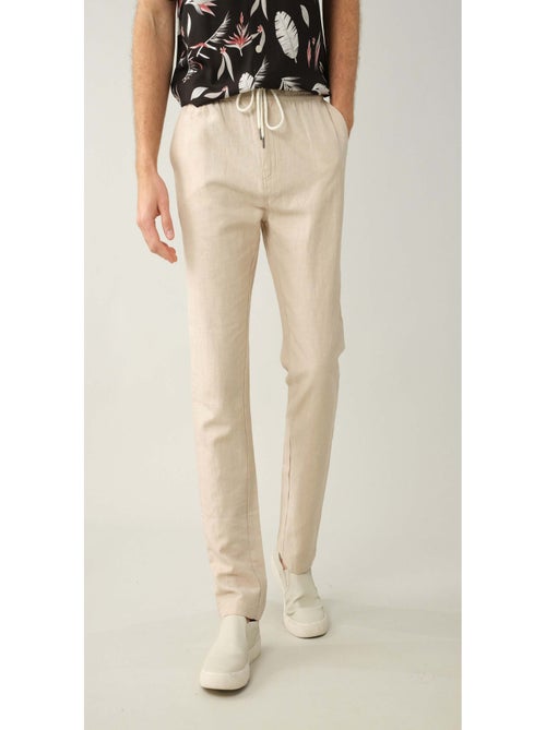 Pantalon en micro twill 'Deeluxe' - Kiabi