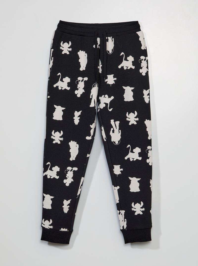Pantalon en molleton - 100 ans de 'Disney' Noir - Kiabi