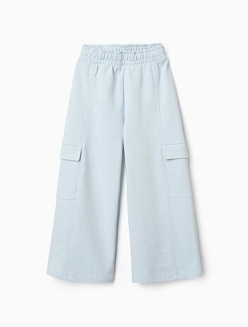 Pantalon en molleton à jambe large avec poches cargo