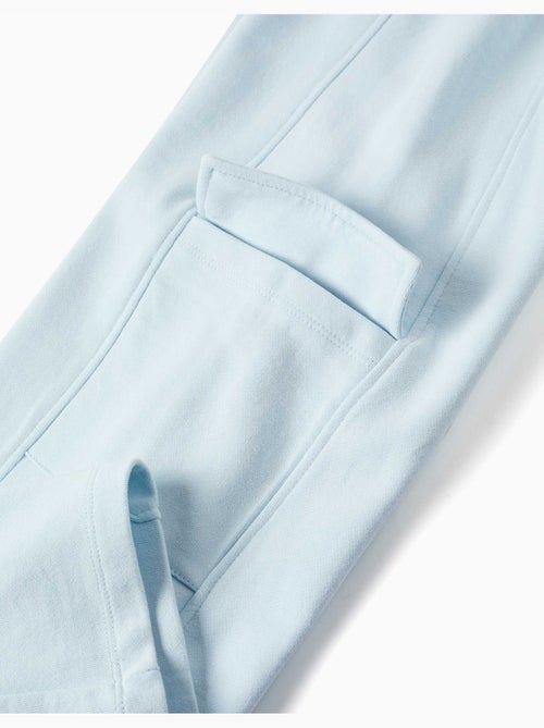 Pantalon en molleton à jambe large avec poches cargo - Kiabi