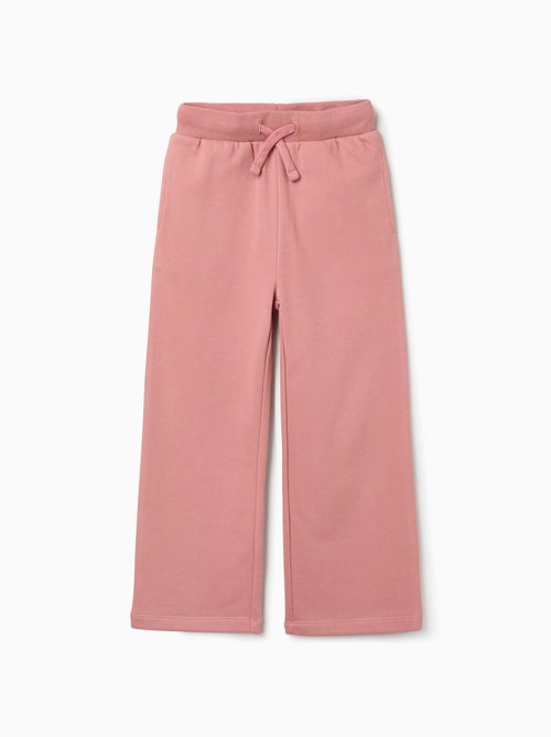 Pantalon en molleton avec cordon de serrage et poches - Kiabi