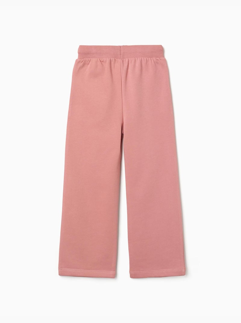 Pantalon en molleton avec cordon de serrage et poches Rose - Kiabi