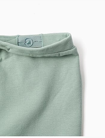 Pantalon en molleton avec doublure en coton peigné et imprimé cœur