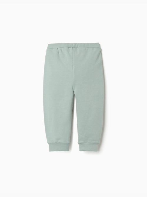 Pantalon en molleton avec doublure en coton peigné et imprimé cœur - Kiabi