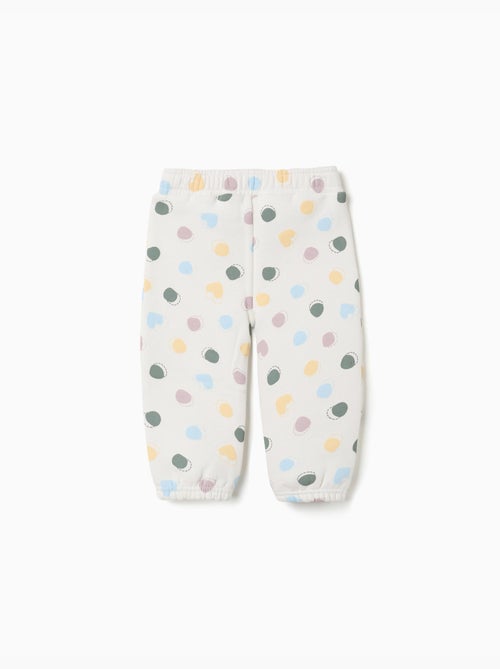 Pantalon en molleton avec doublure en coton peigné et motif à pois - Kiabi Pantalon en molleton avec doublure en coton peigné et motif à pois - Kiabi
