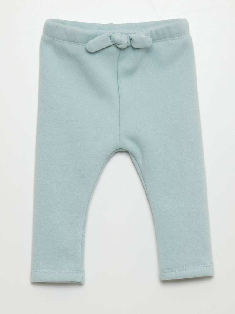Pantalon en molleton avec imprimé - Toujours + chaud Vert - Kiabi
