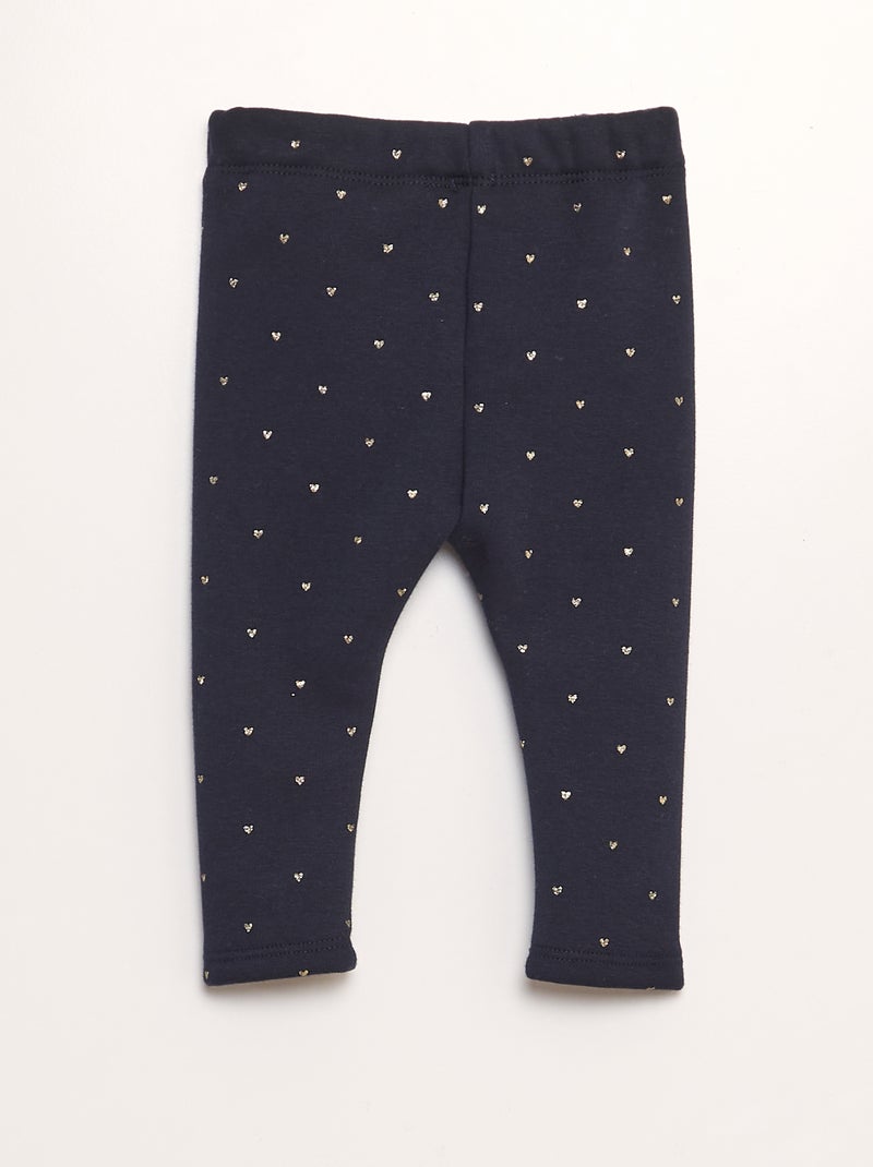 Pantalon en molleton avec nœud Bleu - Kiabi