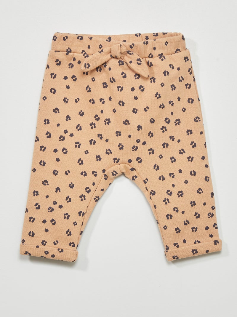 Pantalon en molleton Beige - Kiabi