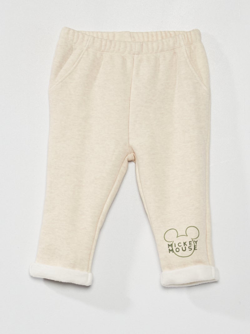Pantalon en molleton Beige - Kiabi