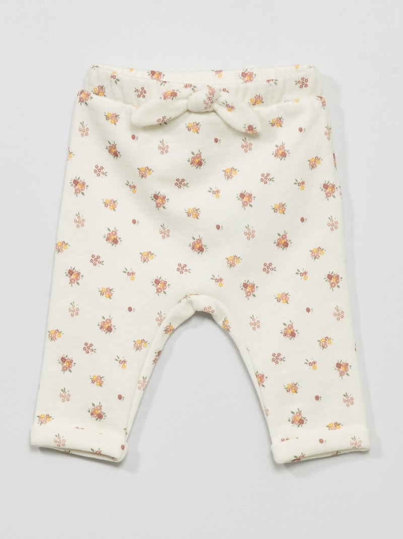 Pantalon en molleton Blanc - Kiabi
