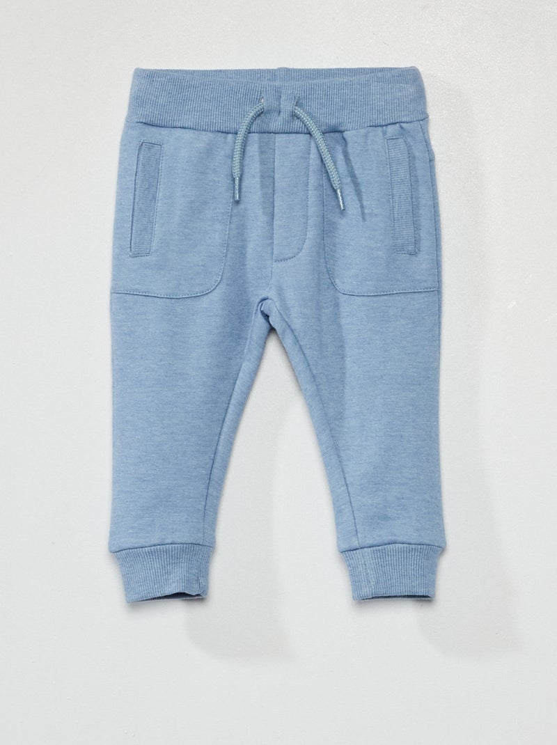 Pantalon en molleton bleu - Kiabi