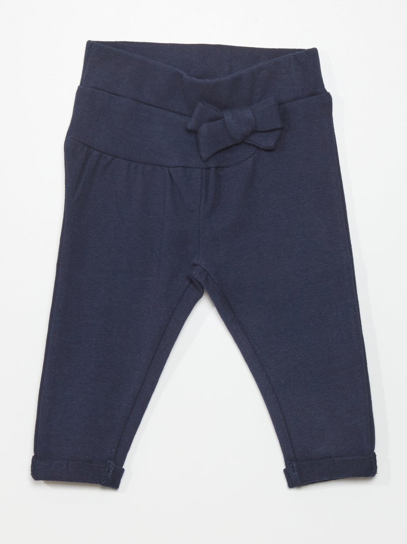 Pantalon en molleton Bleu marine - Kiabi