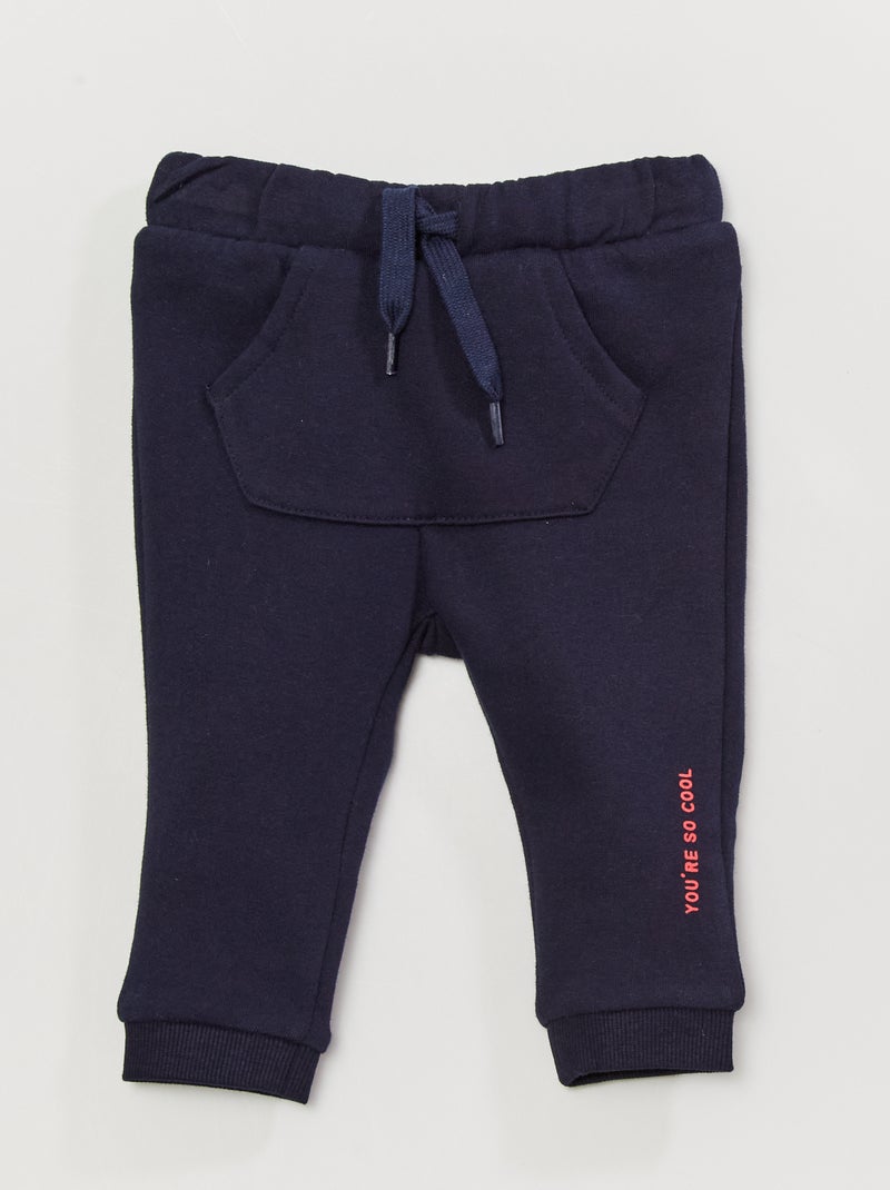 Pantalon en molleton BLEU - Kiabi