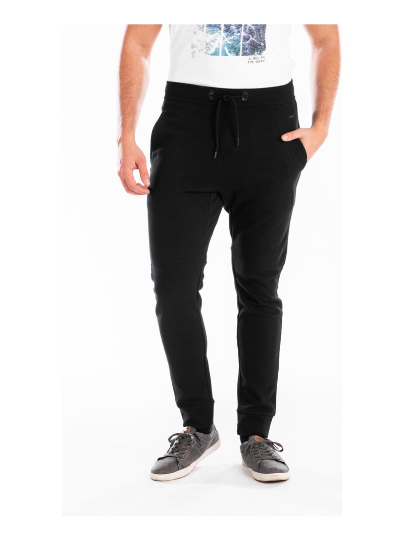 Pantalon en molleton de détente KING 'Rica Lewis' Noir - Kiabi