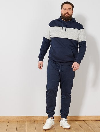 Grande taille homme , Pantalon en molleton découpes genoux , Kiabi