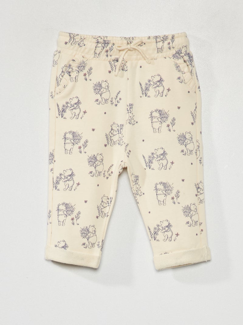 Pantalon en molleton 'Disney' Banc - Kiabi