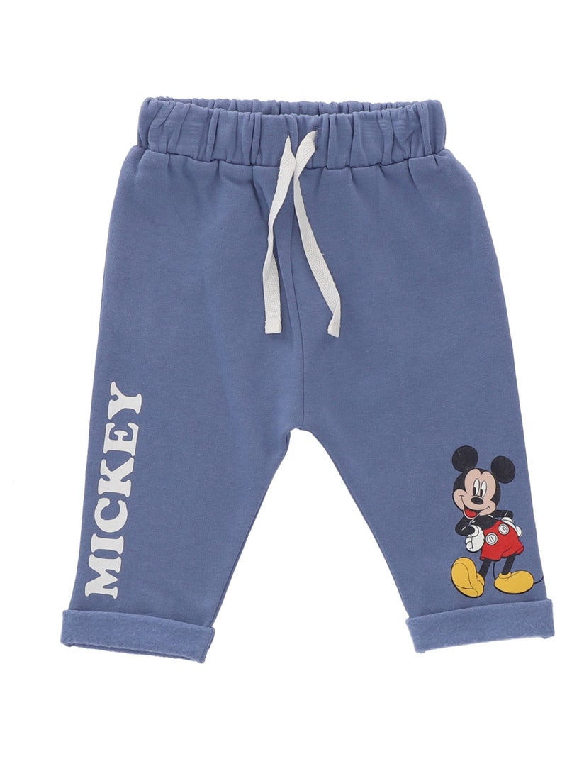 Pantalon en molleton Disney Mickey Bleu - Kiabi