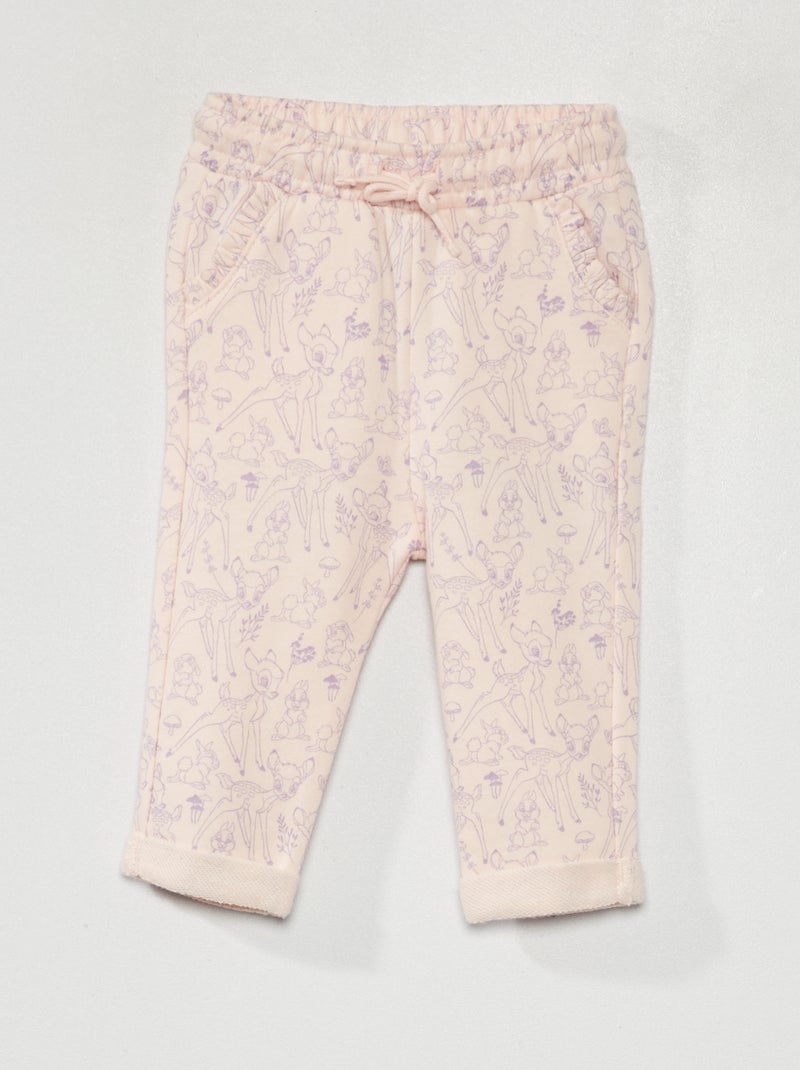 Pantalon en molleton 'Disney' Rose - Kiabi