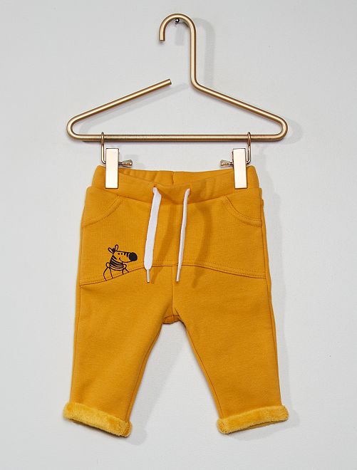 Pantalon en molleton éco-conçu                                         jaune 
