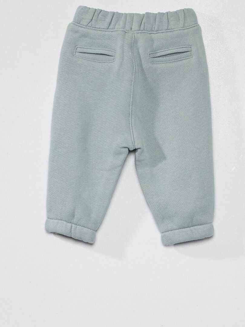 Pantalon en molleton gris bleu - Kiabi