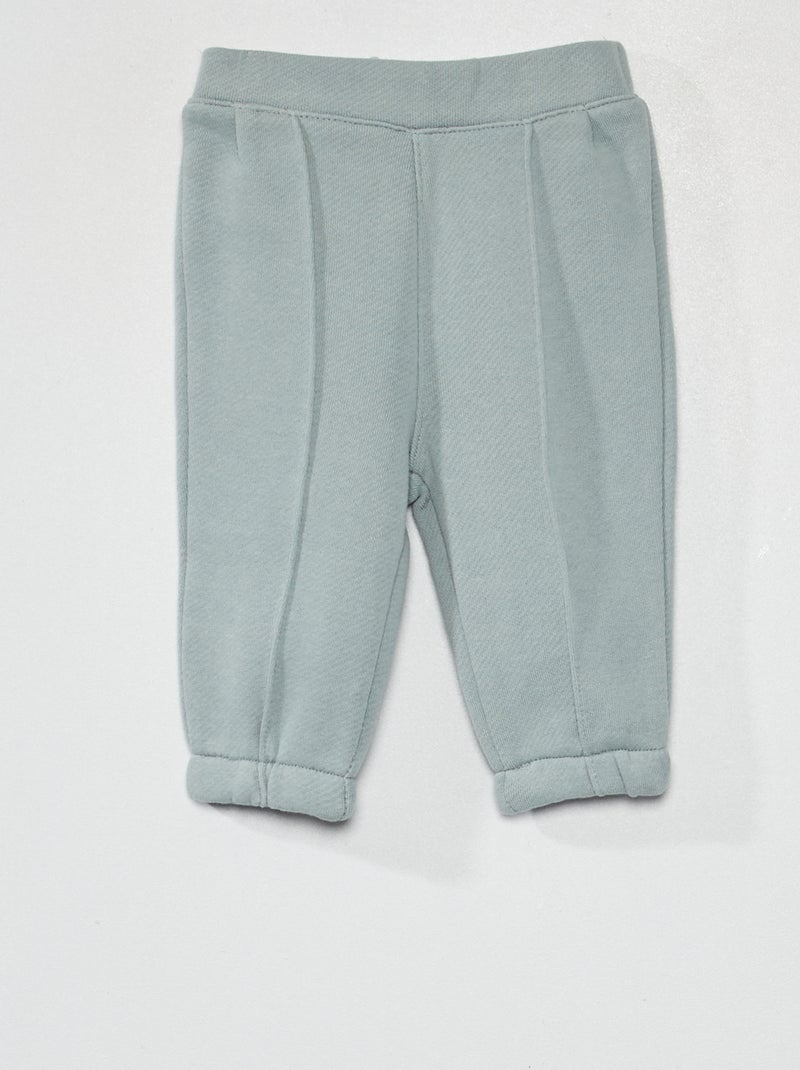Pantalon en molleton gris bleu - Kiabi