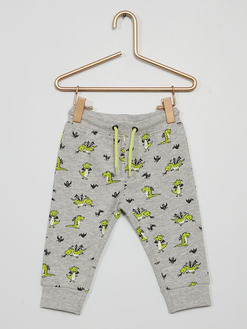 Pantalon en molleton gris - Kiabi
