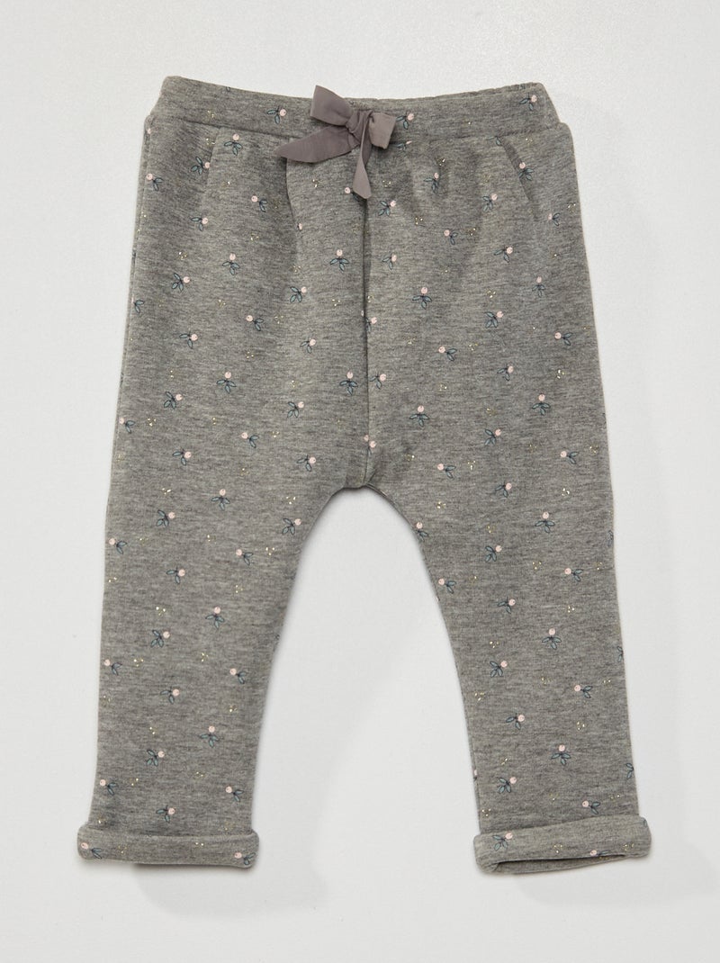 Pantalon en molleton Gris - Kiabi