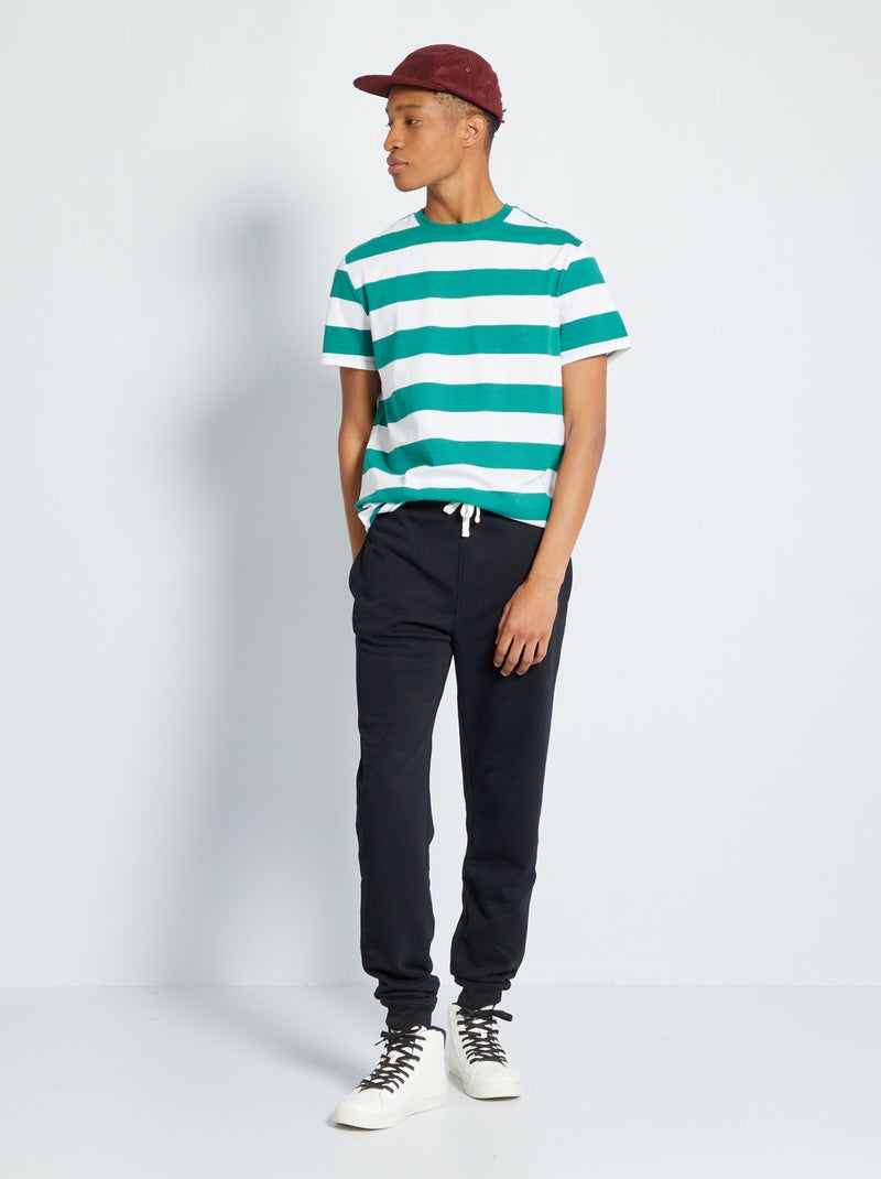 Pantalon en molleton  L36 +1m90 noir - Kiabi